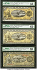 Mexico Revolutionary Comision 1; 2; 20 Pesos 5.2.1915 (2); 1.12.1914 Pick S1101a; S1103a; S1110b M3968a-e; M3970d; M3976 Three Examples PMG About Unci...