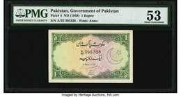 Pakistan Government of Pakistan 1 Rupee ND (1949) Pick 4 PMG About Uncirculated 53. Staple holes.

HID09801242017