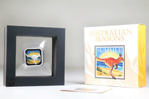 Australia. Elizabeth II. 1 dollar. 2013. Perth. Ag. 31,14 g. "Australian Seasons: Summer". Coloured. Tirada de 5000 piezas. Con caja y certificado. PR...