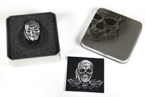 Palau. 5 dollars. 2017. Ag. 31,11 g. "Pirate Skull". 1 Oz Silver. Antique Finish. Tirada de 1750 piezas. Con caja y certificado. PR. Est...80,00.