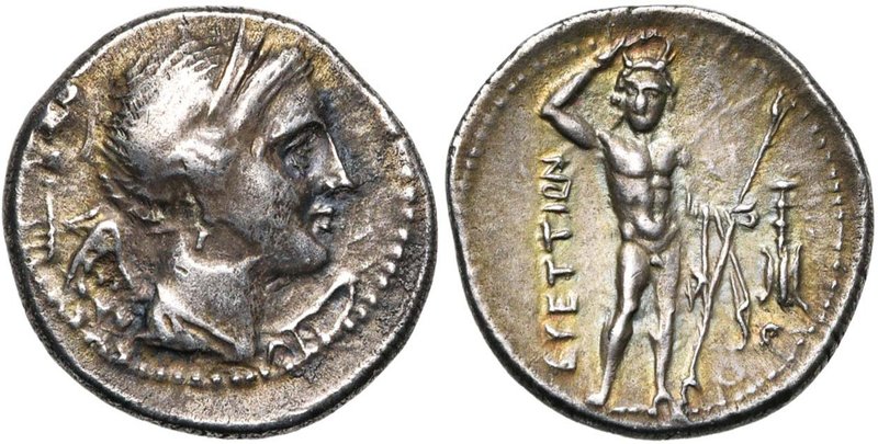 BRUTTIUM, Ligue des Brettiens, AR drachme, 215-205 av. J.-C. D/ B. diad. de Niké...