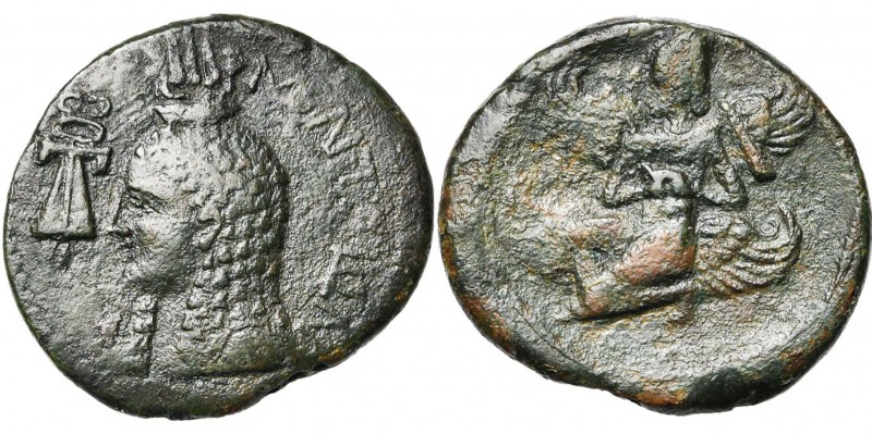 ILES ENTRE LA SICILE ET L'AFRIQUE, MELITA, AE bronze, 2e-1er s. av. J.-C. D/ B. ...