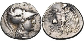 PAMPHYLIE, SIDE, AR tétradrachme, vers 200 av. J.-C. D/ T. d'Athéna à d., coiffée du casque corinthien. R/ Niké marchant à g., ten. une couronne. A g....