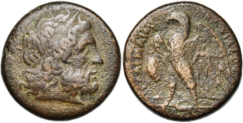 ROYAUME LAGIDE, Ptolémée II Philadelphe (285-246), AE obole, Alexandrie. D/ T. l...