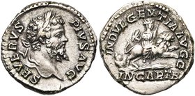 SEPTIME SEVERE (193-211), AR denier, 201-210, Rome. D/ SEVERVS - PIVS AVG T. l. à d. R/ INDVLGENTIA AVGG / IN CARTH Dea Caelestis assise sur un lion q...
