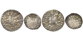 FRANCE, DAUPHINE, Charles V, roi et dauphin (1364-1380), AR gros tournois. D/ Croix pattée. Légende intérieure: (couronne ) KAROLVS• REX. R/ + •DALPHS...