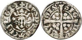 FRANCE, LORRAINE, Duché, Ferri IV (1312-1329), AR esterlin anonyme. Imitation des esterlins d'Edouard III d'Angleterre. D/ + DVS DE LOTORENGIE B. cour...