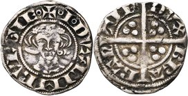 BRABANT, Duché, Jean Ier (1268-1294), AR esterlin à tête, à partir de 1289, atelier incertain. Au titre du Limbourg. D/ +IDVX LIMBVRGIE B. de f., ...