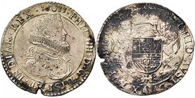 BRABANT, Duché, Philippe IV (1621-1665), AR ducaton, 1631, Anvers. Premier type. D/ B. cuirassé à d., une grande fraise au col. R/ Ecu couronné, tenu ...