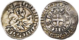 CAMBRESIS, Seigneurie d'Elincourt, Gui IV de Saint-Pol (1300-1317), AR demi-gros au chevalier (baudekin à la lance), 3e émission (1311-1312). Ponctuat...