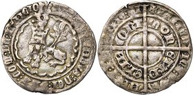 CAMBRESIS, Seigneurie d'Elincourt, Waleran III de Luxembourg, comte de Ligny et Saint-Pol (1371-1415), AR gros au lion heaumé. Imitation du gros de Lo...