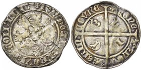 CAMBRESIS, Seigneurie d'Elincourt, Jean III de Luxembourg, comte de Ligny (1430-1440), AR double gros cromsteert. D/ Lion rampant à g., portant un écu...