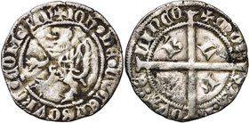 CAMBRESIS, Seigneurie d'Elincourt, Jean III de Luxembourg, comte de Ligny (1430-1440), AR demi-gros cromsteert. D/ + IOH• DE• LVCENBOURC• COM'• LIN' L...