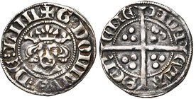 CAMBRESIS, Seigneurie de Serain, Waleran II de Luxembourg, sire de Ligny (1304-1353 et 1364-1366), AR esterlin, vers 1315. D/ + G DOMINVS DE LINI B...