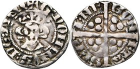 CAMBRESIS, Seigneurie de Serain, Waleran II de Luxembourg, sire de Ligny (1304-1353 et 1364-1366), AR esterlin, vers 1315. D/ + G DOMINVS DE LINI B...