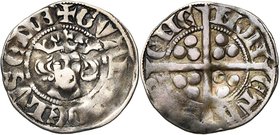 CAMBRESIS, Seigneurie de Serain, Waleran II de Luxembourg, sire de Ligny (1304-1353 et 1364-1366), AR esterlin, vers 1315. D/ + GVALER' DE LVSENB' B. ...