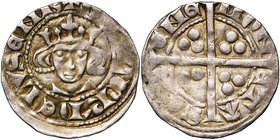 CAMBRESIS, Seigneurie de Serain, Waleran II de Luxembourg, sire de Ligny (1304-1353 et 1364-1366), AR esterlin, vers 1315. D/ + GVALE'R' DE LVSENB' B....
