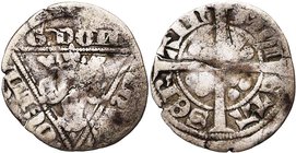 CAMBRESIS, Seigneurie de Serain, Waleran II de Luxembourg, sire de Ligny (1304-1353 et 1364-1366), AR esterlin, vers 1315. Type irlandais. D/ + G DO...