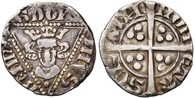 CAMBRESIS, Seigneurie de Serain, Waleran II de Luxembourg, sire de Ligny (1304-1353 et 1364-1366), AR esterlin, vers 1315. Type irlandais. D/ + G DO-...
