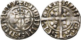 CAMBRESIS, Seigneurie de Serain, Waleran II de Luxembourg, sire de Ligny (1304-1353 et 1364-1366), AR esterlin, vers 1315. D/ + G· DOMYNVS DE LYHNY B...