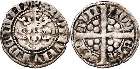 CAMBRESIS, Seigneurie de Serain, Waleran II de Luxembourg, sire de Ligny (1304-1353 et 1364-1366), AR esterlin, vers 1315. D/ + G DOMYNVS: DE LINY B. ...