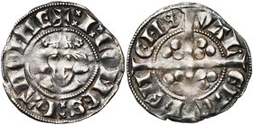 HAINAUT, Comté, Jean II d'Avesnes (1280-1304), AR esterlin, vers 1290-1291, Valenciennes. Les N latins. D/ + I COMES HANONIE B. de f., couronné de ...