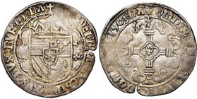 NAMUR, Comté, Philippe le Beau (1482-1506), AR double patard, 1503. D/ Dans un polylobe, écu couronné d'Autriche-Bourgogne, ne coupant pas la légende....