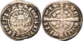 LUXEMBOURG, Comté, Jean l'Aveugle (1309-1346), AR esterlin, vers 1320, Luxembourg. D/ + EIWANES DNS Z REX B B. couronné de f. R/ LVC-ENB-GEN-SIS Croix...