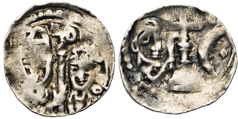 LIEGE, Principauté, Hugues de Pierrepont (1200-1229), AR denier, s.d. (1208 ?), ...