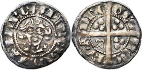 VLAANDEREN, Graafschap, Gwijde van Dampierre (1280-1305), AR sterling, ca. 1296. Met titel van Namen. Vz/ + MARCHIO NAMVRC Ongekroond hoofd tussen twe...