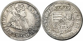 SAINT EMPIRE, Ferdinand, archiduc (1564-1595), AR quart de Taler, s.d., Hall. M.T. 248. 6,79g Rare.

presque Très Beau / about Very Fine