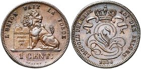 BELGIQUE, Royaume, Léopold Ier (1831-1865), Cu 1 centime, 1850. Dupriez 510.

Superbe à Fleur de Coin / Extremely Fine - Uncirculated