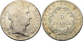 FRANCE, Napoléon Ier, période des Cent-Jours (1815), AR 5 francs, 1815I, Limoges. Gad. 595.

presque Très Beau / about Very Fine