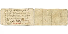 ETATS-UNIS, Colonie britannique de Caroline du Nord, 5 shillings, décembre 1771. Pick S2213. Corné. Traces de plis.

Beau à Très Beau / Fine - Very ...