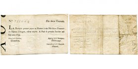 FRANCE, Banque royale, 10 livres tournois, 1.1.1720. Pick A16b. Traces de plis.

Beau à Très Beau / Fine - Very Fine