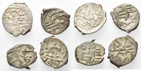 GIRAY KHANS, Mengli Giray (AD 1467-1515/AH 872-921) lot of 4 silver akçe: AH 901, AH 911, AH 913, AH 917. Retowski 150, 169, 183, 198.

Fine - Very ...