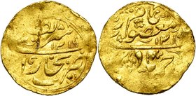 MANGHITS OF BUKHARA, `Abd al-Ahad (AD 1886-1910/AH 1303-1329) AV tilla, AH 1319, Bukhara. Album 3041. 4,51g.

Fine - Very Fine / Fine - Very Fine