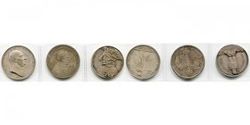 ALLEMAGNE, lot de 3 médailles en argent: 1796, Abramson, Guérison du duc de Braunschweig-Wolfenbüttel par son médecin (34 mm); 1898, Lauer, Mort d'Ott...