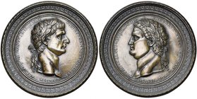 FRANCE, lot de 2 médaillons uniface représentant les empereurs Claude et Othon. Bronze, 122 mm, avec anneau et bélière. Fontes postérieures.

Copies...