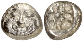 (hacia 480 a.C.). Grecia. Misia. Parión. 3/4 dracma. (S. 3917). 3,53 g. MBC.