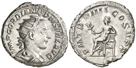 (241-242 d.C.). Gordiano III. Antoniniano. (Spink 8645) (S. 250) (RIC. 88). 4,26 g. EBC-.