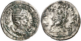 (247 d.C.). Otacilia Severa. Antoniniano. (Spink 9149) (S. 17) (RIC. 126). 3,53 g. Concreciones. (MBC+).