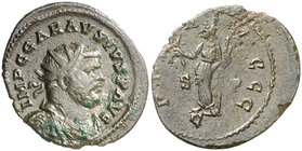 (292-293 d.C.). Carausio. Antoninano. (Spink 13666) (Co. 238) (RIC. 493). 3,34 g. Ex Colección Manuela Etcheverría. MBC.