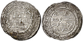 AH 123. Califato Omeya de Damasco. Hisham. Damasco. Dirhem. (S.Album 137) (Lavoix 492). 2,75 g. MBC.