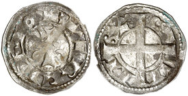Alfons I (1162-1196). Barcelona. Diner. (Cru.V.S. 296) (Cru.C.G. 2100). 1,11 g. MBC.