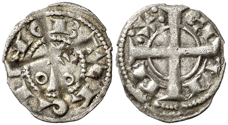Alfons I (1162-1196). Barcelona. Òbol. (Cru.V.S. 297) (Cru.C.G. 2101). 0,31 g. E...