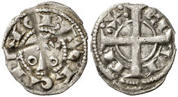 Alfons I (1162-1196). Barcelona. Òbol. (Cru.V.S. 297) (Cru.C.G. 2101). 0,31 g. Escasa. MBC.