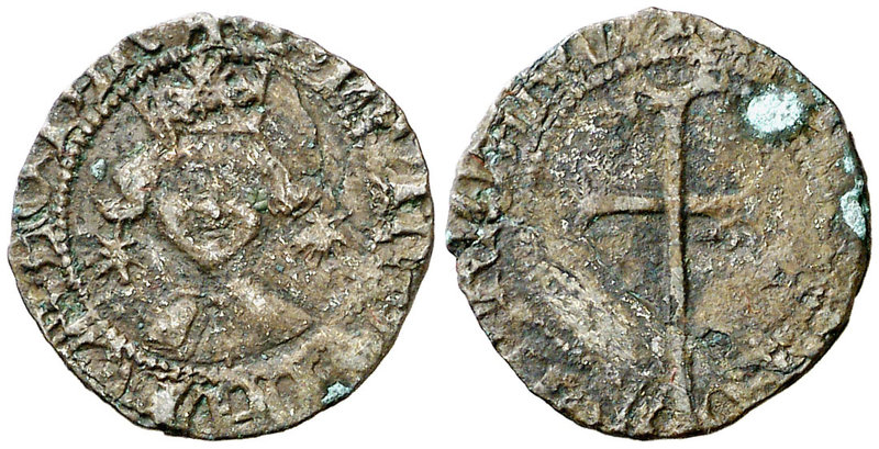 Martí I (1396-1410). Mallorca. Diner. (Cru.V.S. 523 var) (Cru.C.G. 2327 var). 0,...