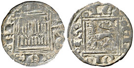 Alfonso X (1252-1284). Burgos. Óbolo. (AB. 281.3). 0,49 g. MBC.