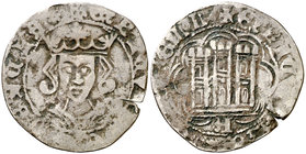 Enrique IV (1454-1474). Ávila. Cuartillo. (AB. 738). 1,82 g. Rara. MBC-.